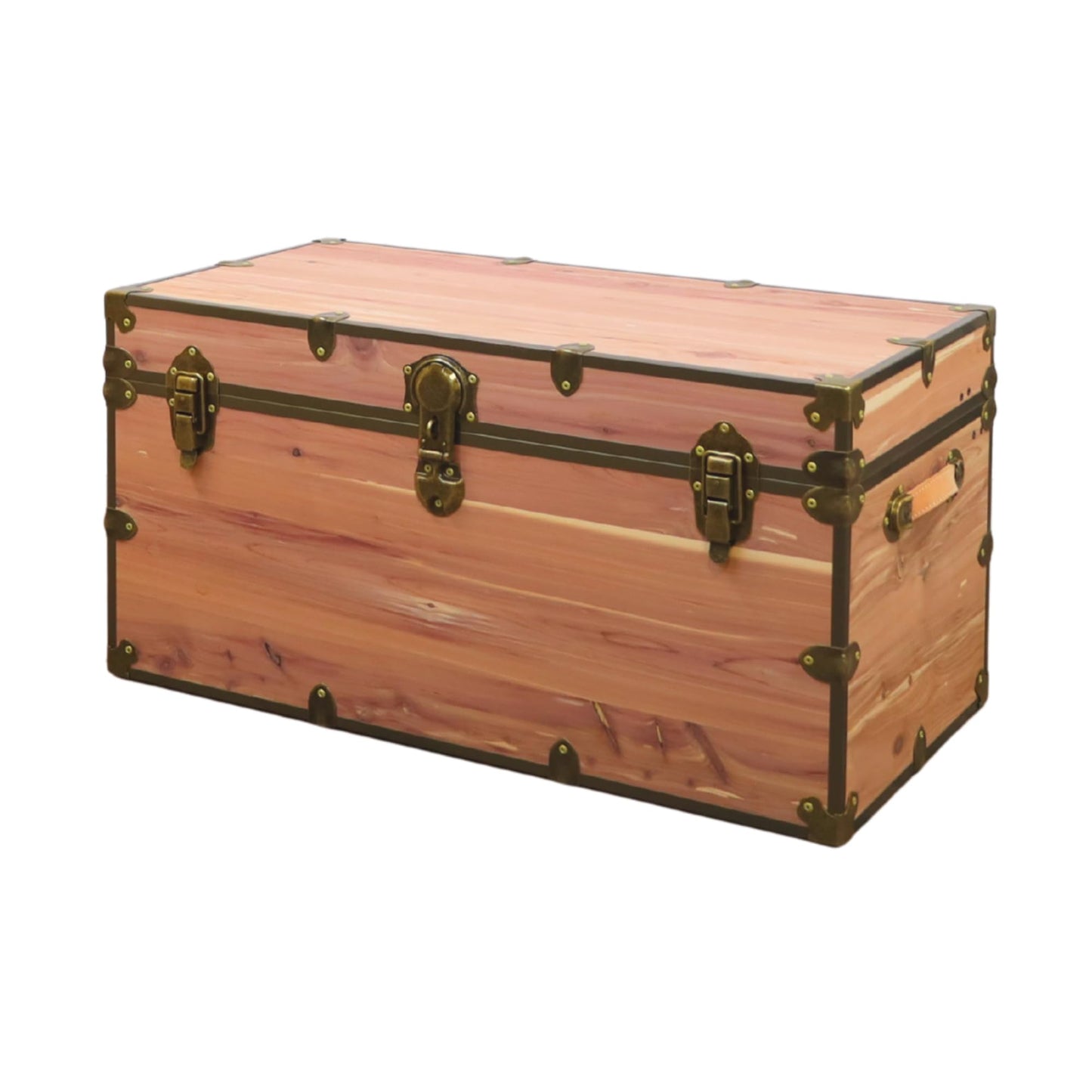Rhino Trunk & Case Knotty Cedar Chest – XXL Storage Box, Coffee Table, End of Bed Trunk or Entryway Storage Bench – 36"x18"x18" USA-Made, Furniture Grade, Heirloom Aesthetic – Strong and Secure