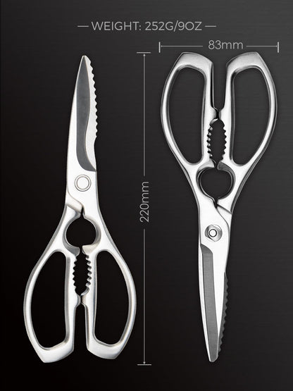 SimCoker Kitchen Scissors, Forged Stainless Steel Heavy Duty Kitchen Shears, Dishwasher Safe Cooking Scissors for Meat, Poultry & Vegetables