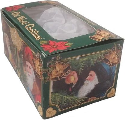 Old World Christmas Santa with Face Mask Blown Glass Ornament, Unique Christmas Tree Decoration for 2020