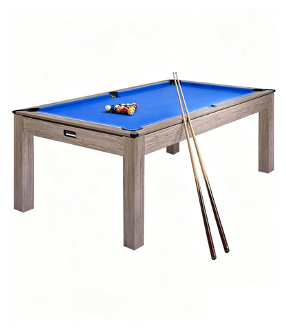 Garvee 7FT Professional Pool Table Set for Adults, Billiard Table Set with Complete Accessories - Rustic Grey Game Table with Black Cloth,Ideal for Home Game Room & Parties