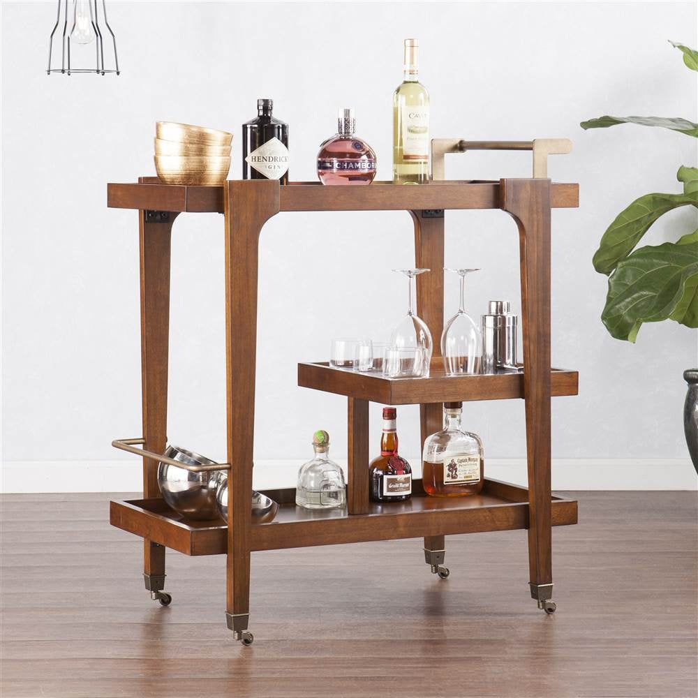 Holly & Martin Zhori Midcentury Modern Bar Cart