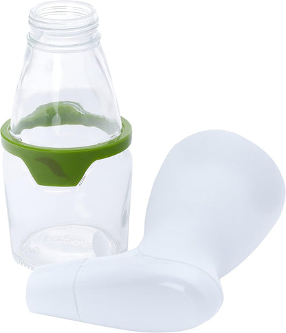 Prepara Simply Mist Olive Oil Sprayer, White/Green with Chrome Band