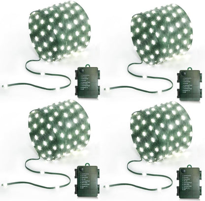 16.5ft Lights(4 Pack), 50 Battery Operated String LED Twinkle Fairy String Lights Battery Powered with Timer for Indoor