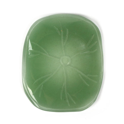 Justinstones Carved Rose Quartz Gemstone Lotus Flower Green Aventurine Lotus Leaf Home Office Decor