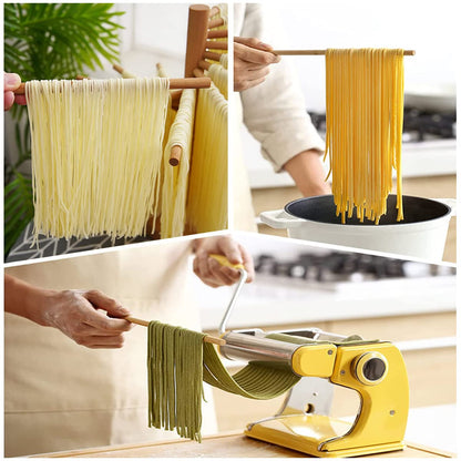 Kandishiex Pasta Drying Rack, 16-Arm Spaghetti Dryer Stand for Homemade Noodles, Quick Setup Kitchen Pasta Hanger for Fresh Pasta Drying and Storage