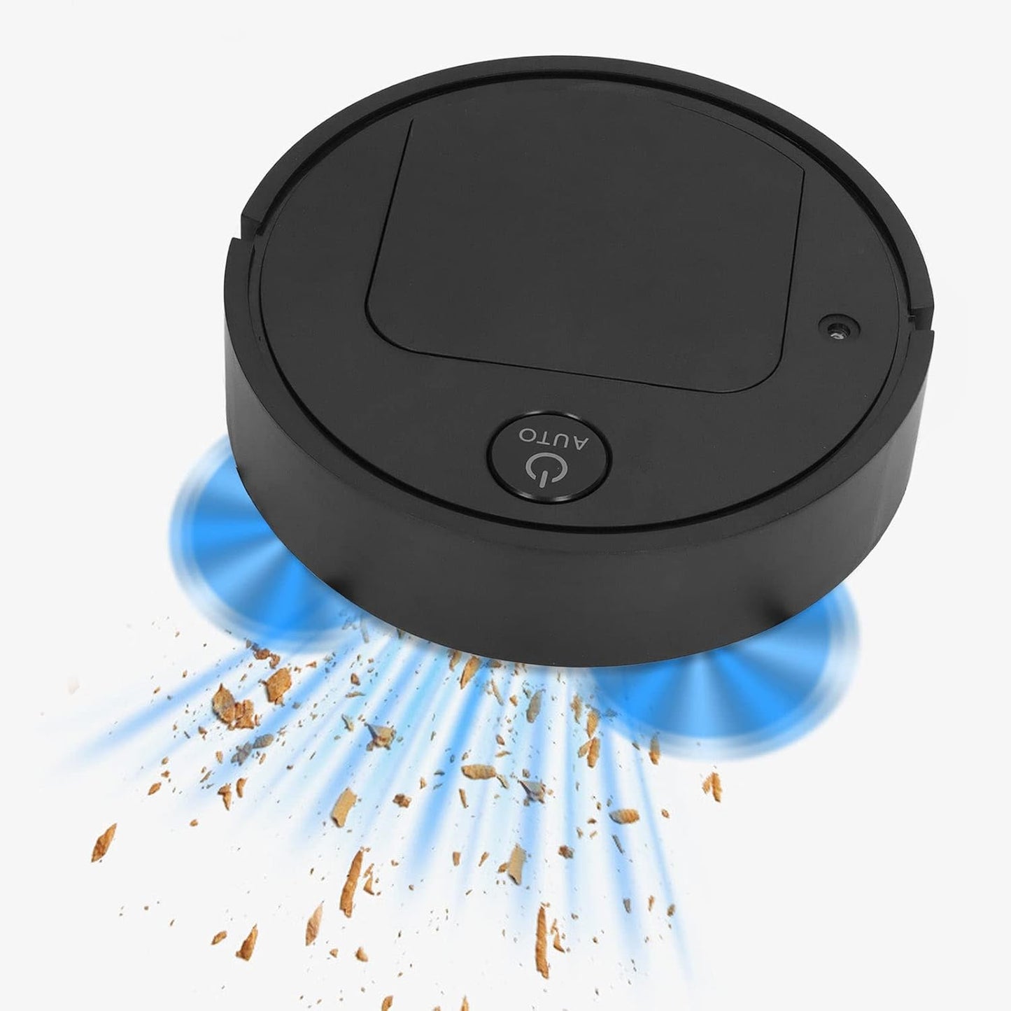 Robot Vacuum Cleaner, 4 in 1 Portable USB Rechargeable Mini Smart Sweeper with 450ml Large Capacity Dust Box