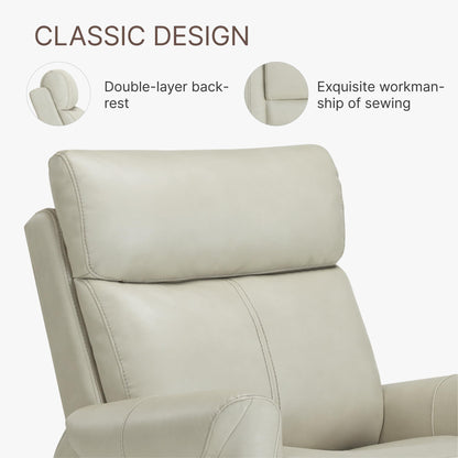 KISLOT Leather Recliner Chair for Adults Wall Hugger RV Recliner with USB Charging Ports Electric Power Reclining Sofa for Living Room Home Theater Seating Bedroom