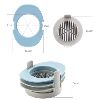 Ruibo Strawberry Slicer/Cutter With Stainless Steel Cutting Wires for Hard Boiled Egg Slicer Multicolour
