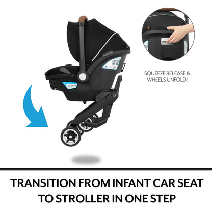 Evenflo Shyft DualRide Infant Car Seat Stroller Combo Moonstone