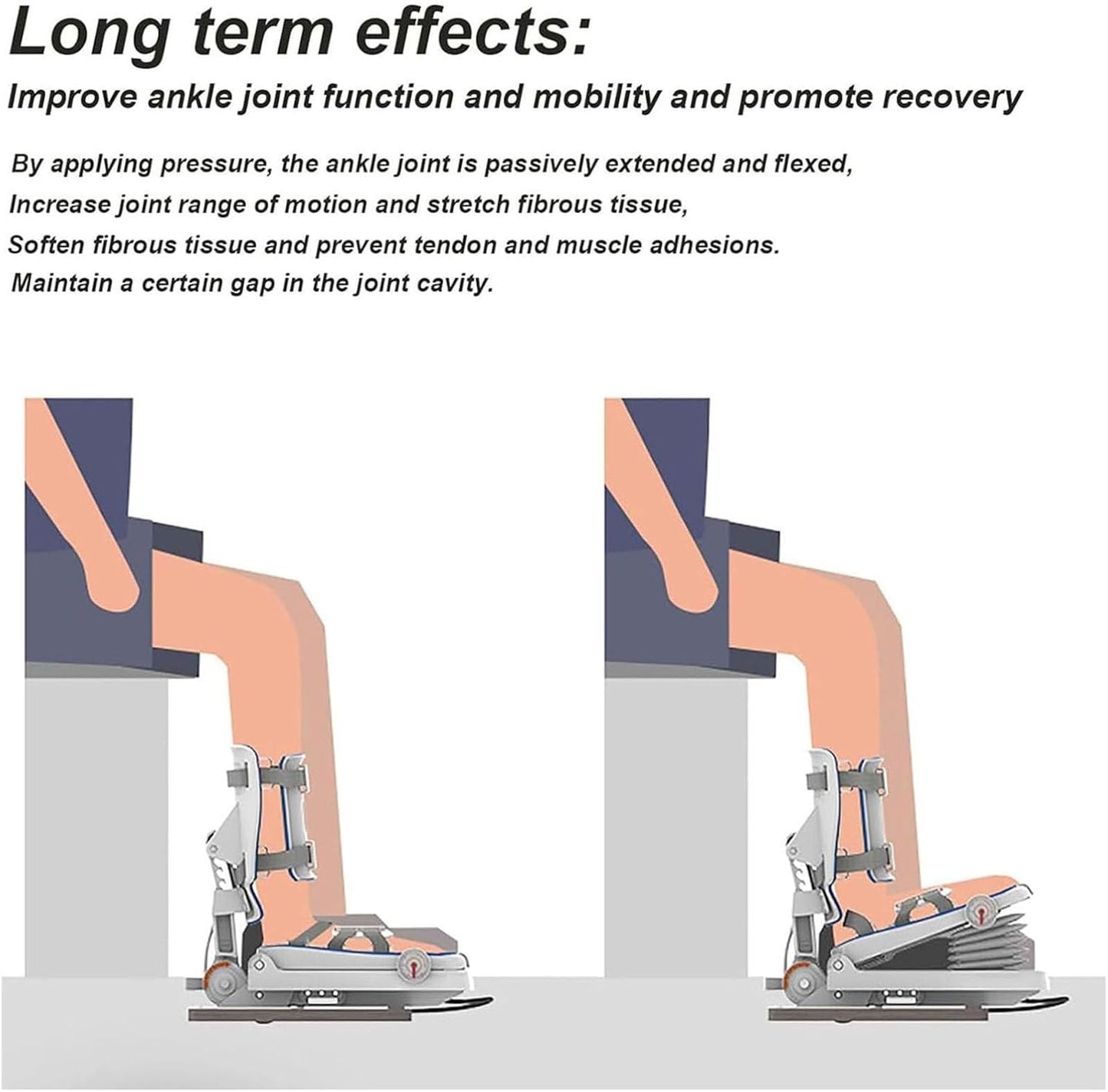 Oiyeknrd Electric Ankle Joint Stretching Exerciser,Foot Rehabilitation Training Equipment, Ankle Rehabilitation Training Equipment for Dislocation, Ligament Injury Electric