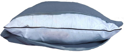 Stretch Jersey Pillow Cases Pack of 2 - Denim Blue, Universal Size for King, Queen & Standard Pillows, Modal Rayon