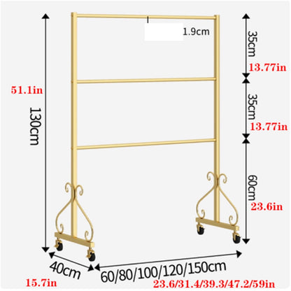 3 Tier Underwear Display Stand, Anti-Slip, Lingerie Bra Rack with Wheels, Metal, Retail Showshelves, Commercial Clothing Store Shelf, for Shorts,Hats, Sock(Black,100 * 40 * 130cm)