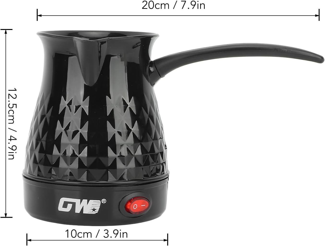 ZJchao Electric Stainless Steel Coffee Maker, 600ml, US Plug 110v
