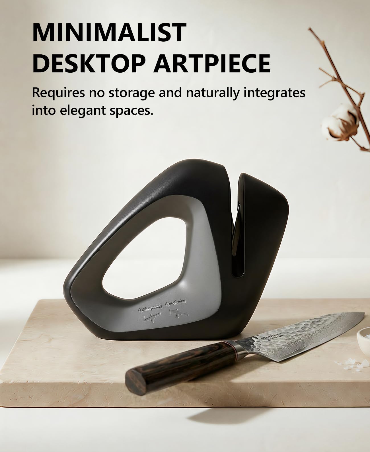 Professional Precision Knife Sharpener - Adaptive Tech Ends Angle Guesswork, Delivers a Pro Edge in Seconds, Safely Protects Blades, All Blades Compatible, Installation-Free, Durable & Effortless Care