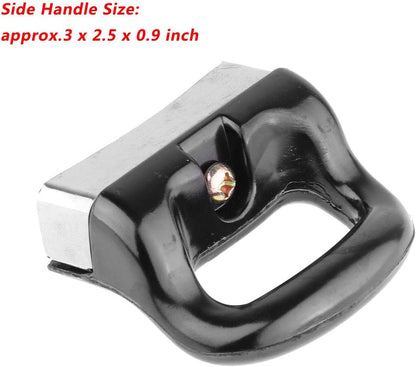 Renvena Replacement Handle Pair for Pan Pot/Dutch Ovens - 2Pcs Handle with 4Pcs Screw, Black One Size A