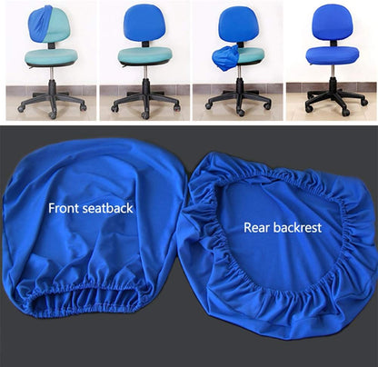 TOPINCN Office Computer Chair Covers, Universal Split Stretchable Seat Cover Protector for Rotating Chair