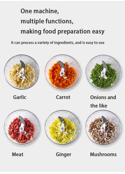 Manual Vegetable Choppers Food Processor, Portable Hand Pull String Garlic Mincer Onion Chopper, Large Capacity for Nuts, Veggies, Ginger, Herbs, etc., 900ml, Food Chopper Kitchen Cooking Tool