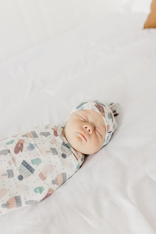 Copper Pearl Large Premium Knit Baby Swaddle Receiving Blanket Winter
