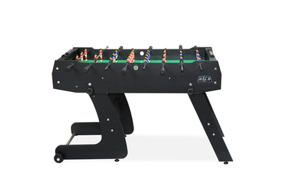 KICK Monarch 48" Folding Foosball Table (Black) – Compact Indoor Game Table