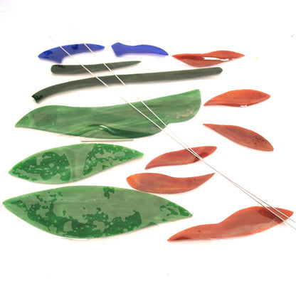 Studio One Pre-Cut Bird of Paradise Oval Stained Glass Art Kit