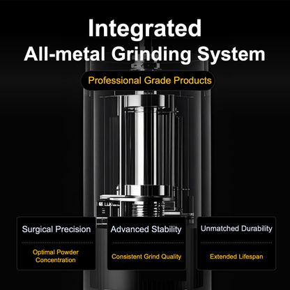 V4 Manual Coffee Grinder with Foldable Handle and External Adjustment, Espresso Drip Coffee Grinder with Aluminum Alloy Body & Stainless Steel Burr for Consistent Grind – Travel Camping Home Use