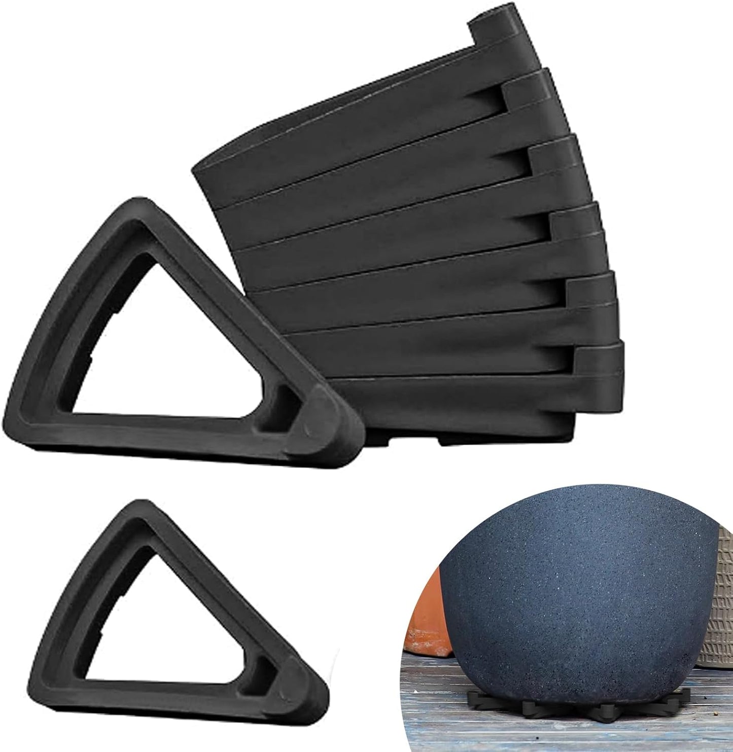 24PCS Plant Pot Feet for Outdoor Planters, Invisible Flower Pot Risers Toes,Indoor Secure Compressive Environmental