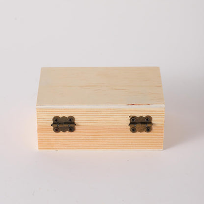 36 pcs Small Wooden Box for Crafts, 4.3inX2.7inX1.8in Unfinished Wooden Boxes with Lid Keepsake Box for Jewelry Storage DIY Crafts