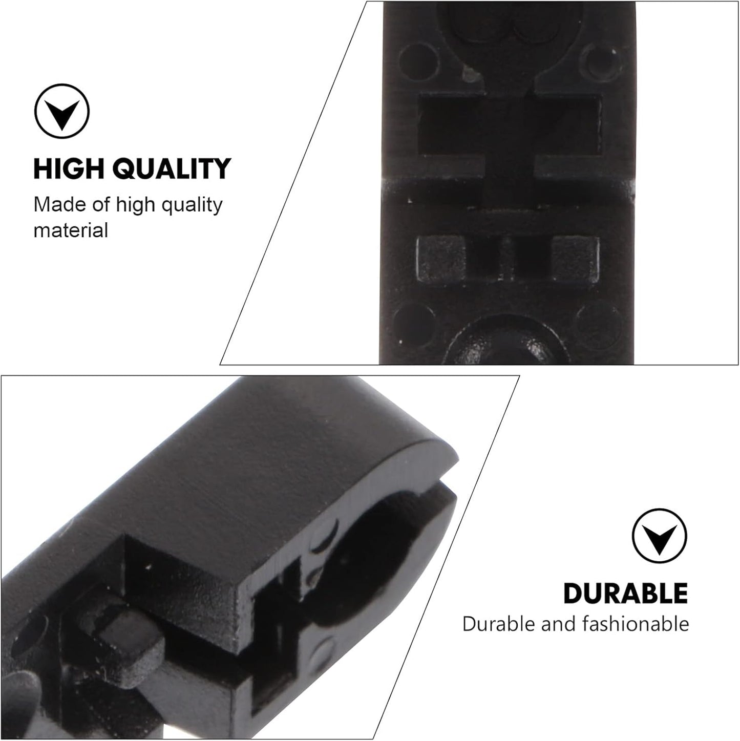 EXCEART 25pcs Black Plastic Beaded Chain Connector Replacement for Roller Roman Vertical Blinds