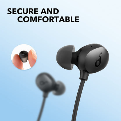 Soundcore by Anker Life U2i Wireless Neckband Headphones, 10mm Drivers with BassUp Technology, 24H Playtime, AI-Enhanced Calls, Foldable and Lightweight, IPX5 Water-Resistant, Secure Fit, Bluetooth 5
