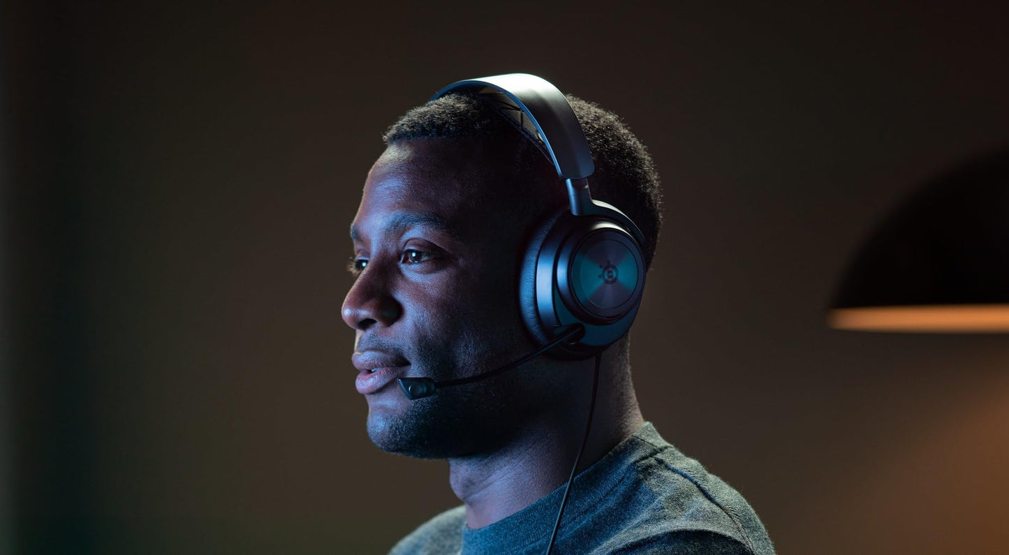 SteelSeries Arctis Nova ProMulti-System Gaming Headset - Premium Hi-Fi Drivers - Hi-Res Audio - 360° Spatial Audio - GameDAC Gen 2 - ESS Sabre Quad-DAC - Stealth Retractable Mic - PC, PS5, PS4, Switch