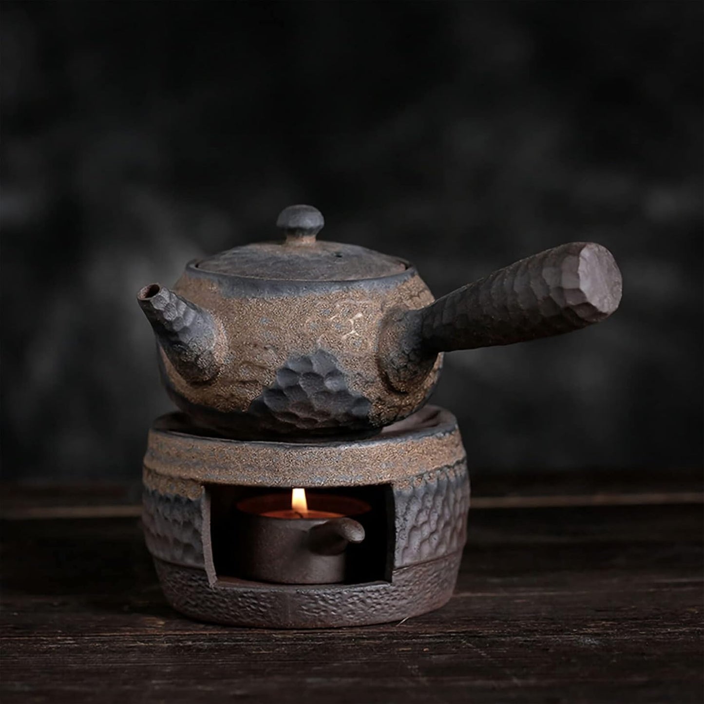 Hemoton Ceramic Tea Warmer, Teapot Warmer Candle Stand for Heating Tea