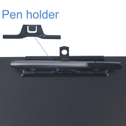 Acocony 11x17 Clipboard Aluminium with Pen Holder Extra Large Clipboard Vertical Super Hard 11 x 17 Clipping Board Black Pack of 1