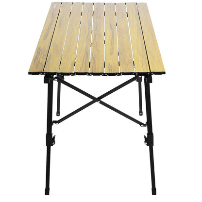 OPPWONG Portable Aluminum Alloy Folding Table Camping Picnic Desk with Easy Assembly No Tools Needed for Outdoor BBQ Dining