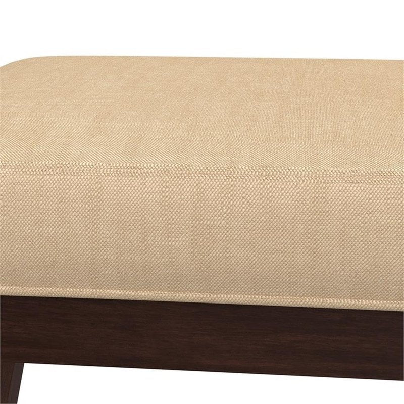 Hillsdale Morgan Upholstered Backless Vanity Stool for Make up Room or Bathroom, Espresso