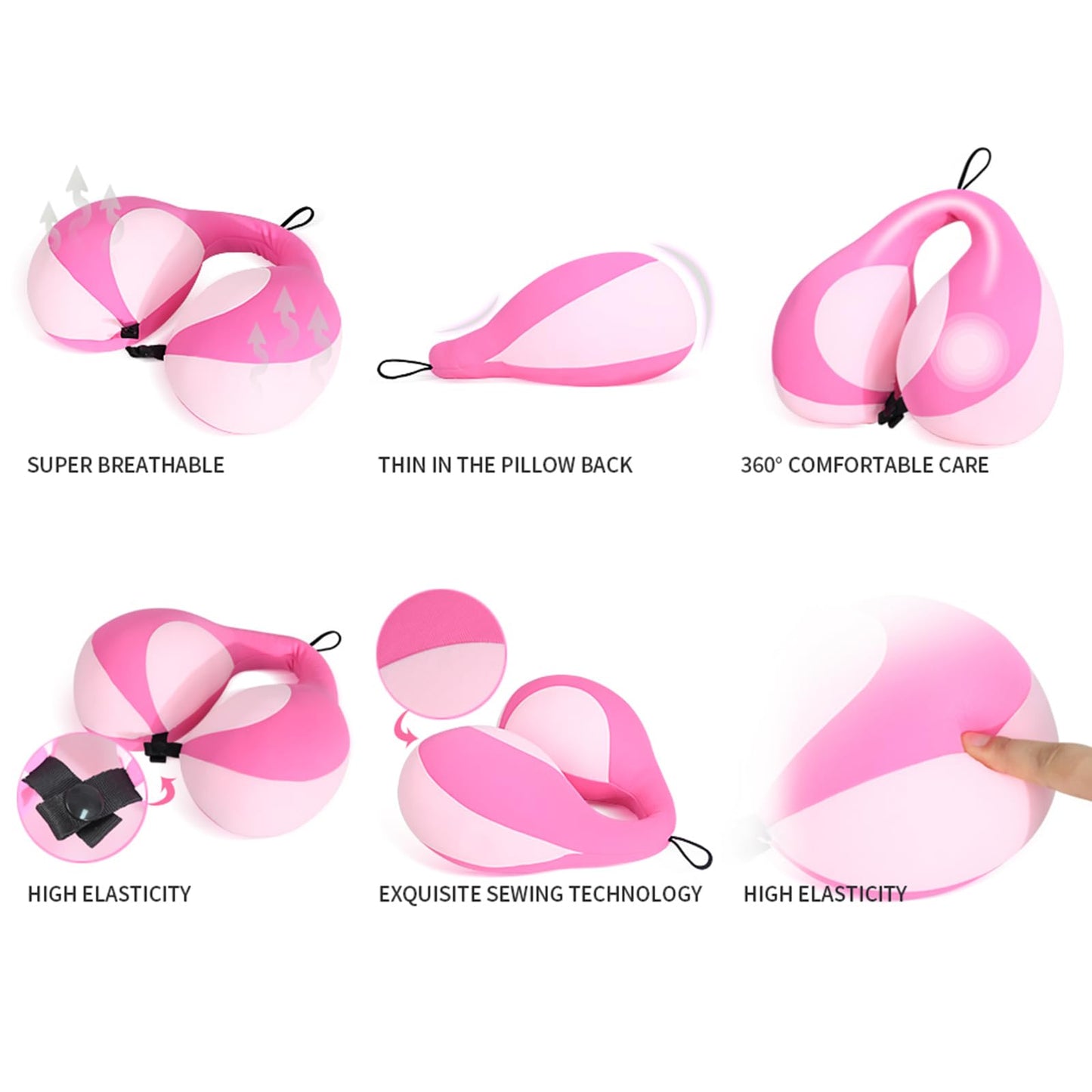 MOOB Kids Travel Pillow for Car Seat Kids Travel Neck Pillow U-Shape Car Seat Head Support Children Stroller Pillow