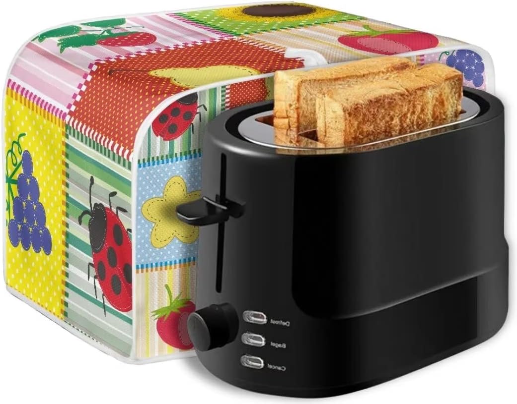 Pink Peony Toaster Cover, 2 Slice Washable & Waterproof Small Appliance Cover for Kitchen, Gift for Women