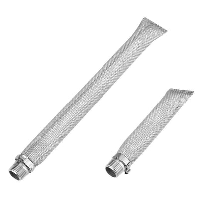 Fdit 304 Grade Stainless Steel Mesh Filter, 12inch/6inch Beer Brew Hop Strainer Tool for Mash Tun 1/2"(6inch)