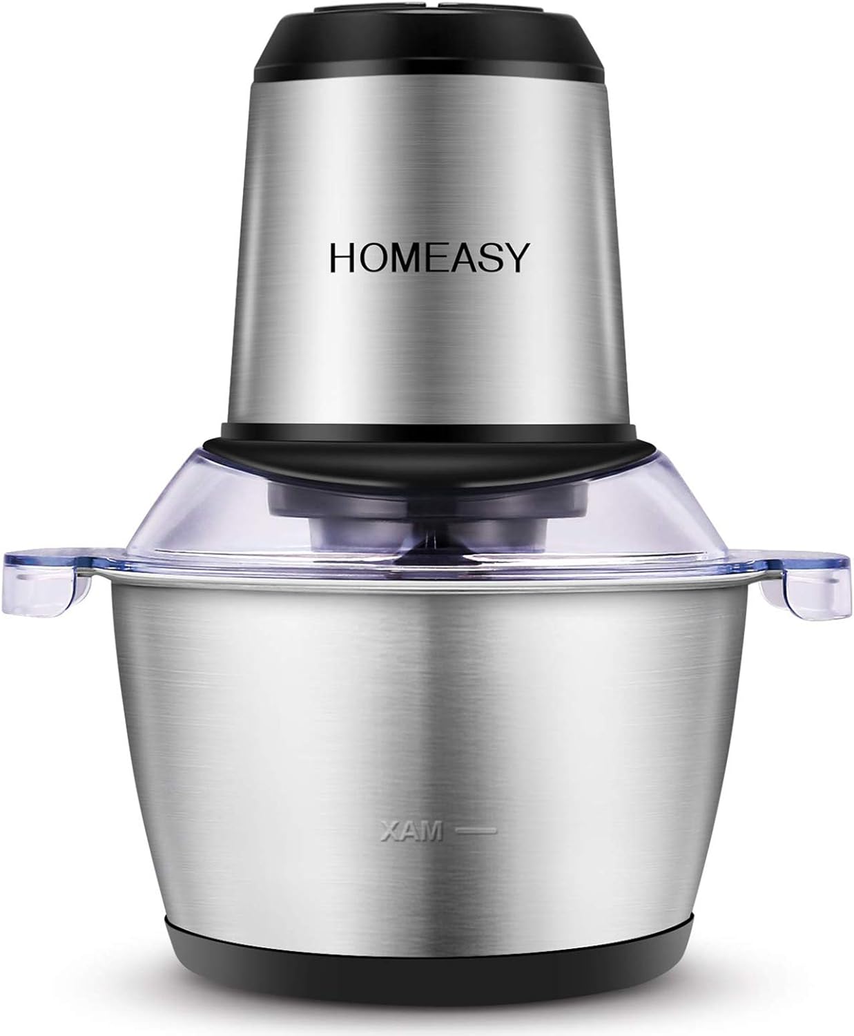 Electric Meat Grinder, 2L Stainless Steel Food Processor, 350W Meat Blender, 4 Sharp Blades, 8 Cups for Vegetables