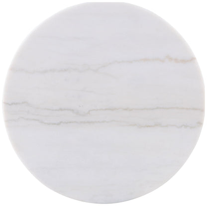 Coaster Home Furnishings - Jason - Wood and Metal - 3-Piece Coffee Table Set with Marble Tops, Reeded Drum Bases, and Gold Ring Accents - Living Room - Greige and White Marble - 711418-S3
