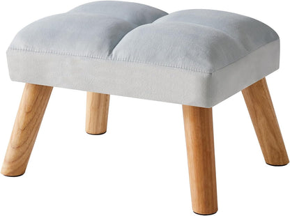 15.74" D11.81" W10.62" UHBD032H YMYNY Footstool, Small Ottoman Stool Chair with Wooden Legs, Modern Padded Sofa Seat
