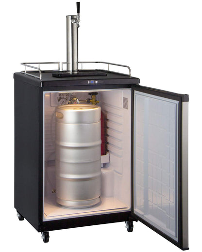 Kegco Keg Dispenser, Single Faucet, Stainless Steel