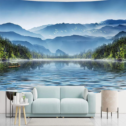 FENDROM Spring Nature Tapestry Wall Hanging Misty Mountain Forest River Landscape Tapestries for Home Decor