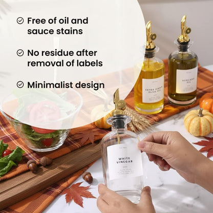 Molimoli - Premium Olive Oil Dispenser Bottles for Kitchen with Pourer - Oil and Vinegar Dispenser Set, Glass Dispenser for Kitchen, Dispenser Bottle of 350ml - Set of 2