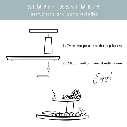 Grazerie Charcuterie Board Set - Round Acacia Cheese Board Tiered Tray Stand with Accessories - House Warming Gifts for New Home, Bridal Shower & Wedding Gift, Birthday Gifts for Women