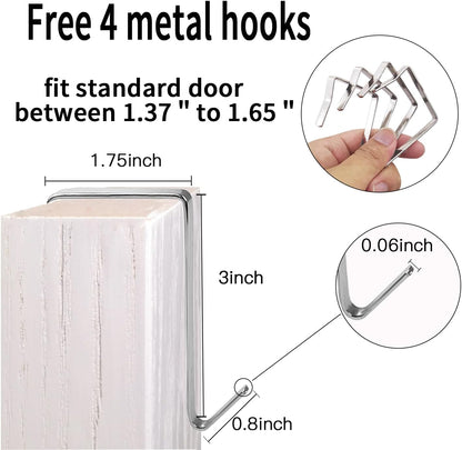 28 1 Pack Closet 4 Large Transparent Pockets Over The Door Shoe Organizer Sturdy Hanging Shoe Rack for Door Sneakers