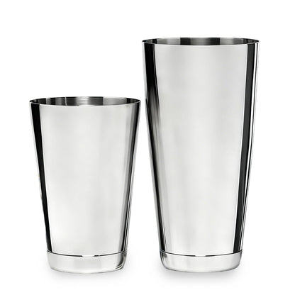 Boston Cocktail Shaker, 18oz & 28oz 2-Piece Tins, Professional Bar Shaker for Bartending, Cocktail Shakers, Essential Bar Tools for Mixing Drinks（Sliver）