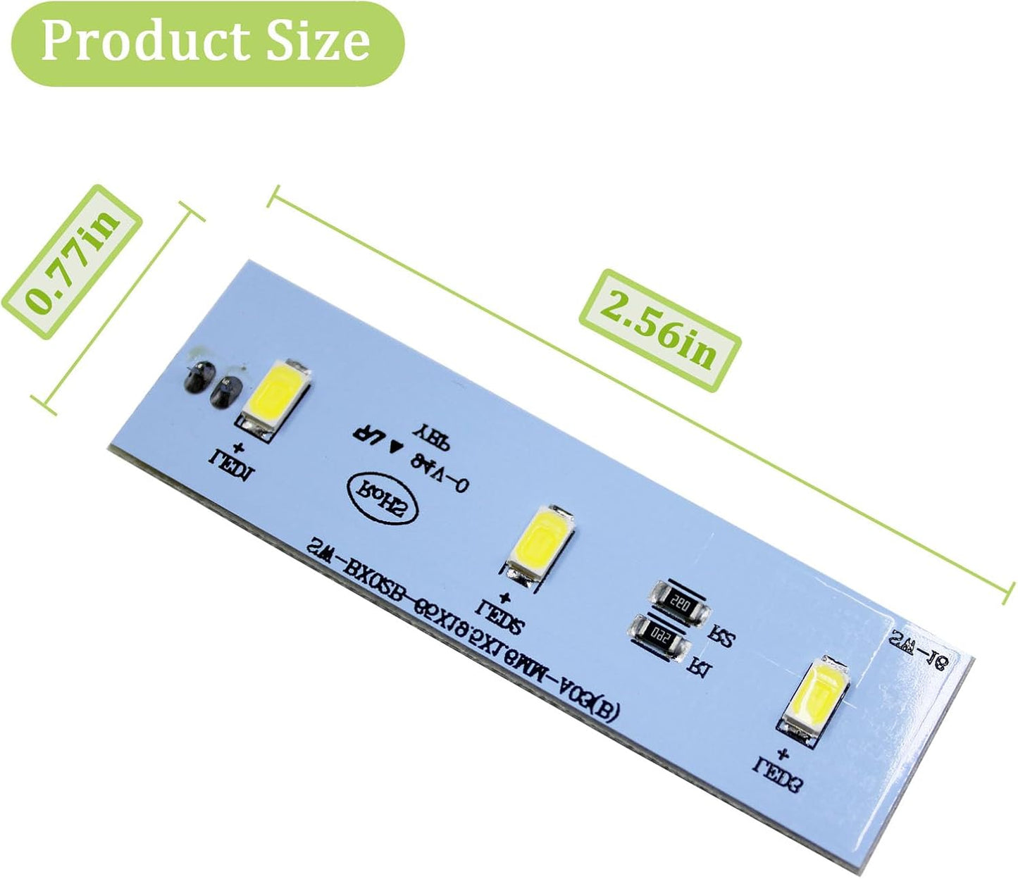 SW-BX02B LED Light, 8 Pcs for Magic Chef Refrigerator, DC 12V, Waterproof Coating, Compatible with Frigidaire