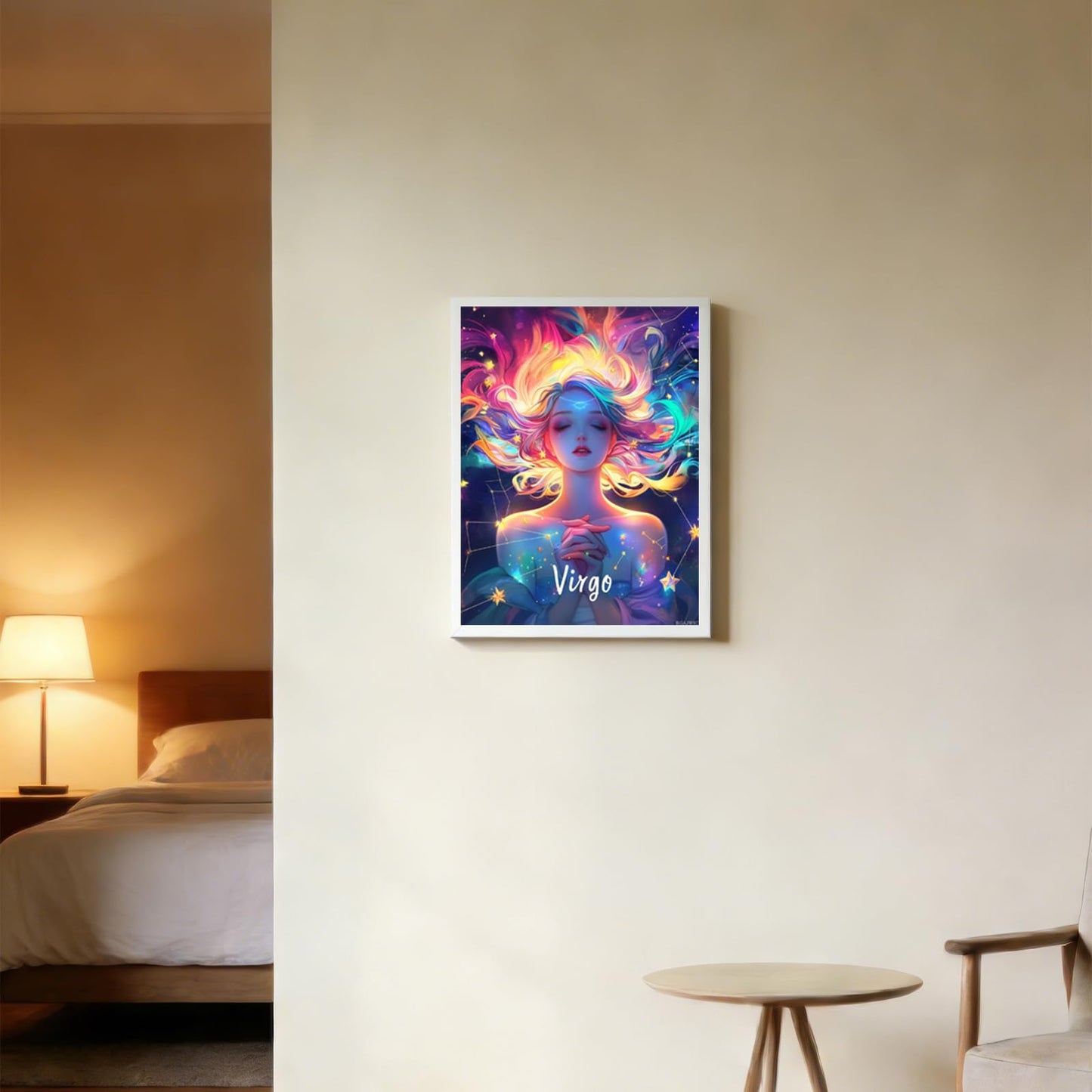 Virgo Constellation Diamond Painting Kits for Adults, Constellation Diamond Painting Art Kit for Adult, 5D Full Drill Painting by Diamonds Art for Home Leisure and Wall Decoration Gifts 12x16 Inch