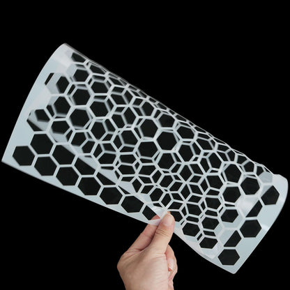 XGNG 10PCS Honeycomb Stencils Large Small Honeycomb Hexagon Stencil Drawing Template Bee Stencils for Painting on Wood Cookies Wall Canvas DIY Crafts Furniture
