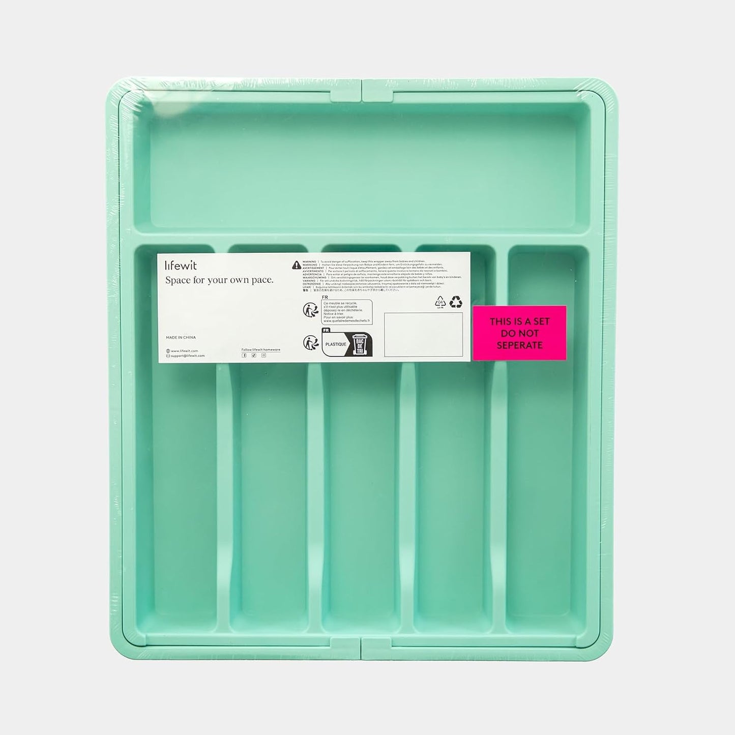 Lifewit Silverware Drawer Organizer | Expandable Utensil Tray for Kitchen, BPA Free Flatware Holder, Adjustable Storage